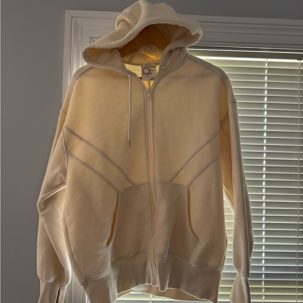 Women's Cream Offline Zip-Up Hoodie